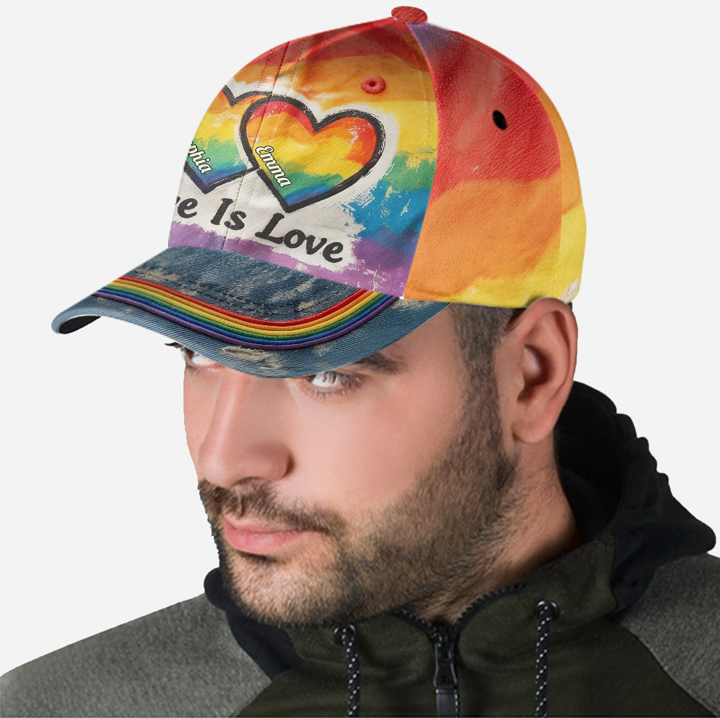 Love Is Love - Personalized LGBT Support Classic Cap