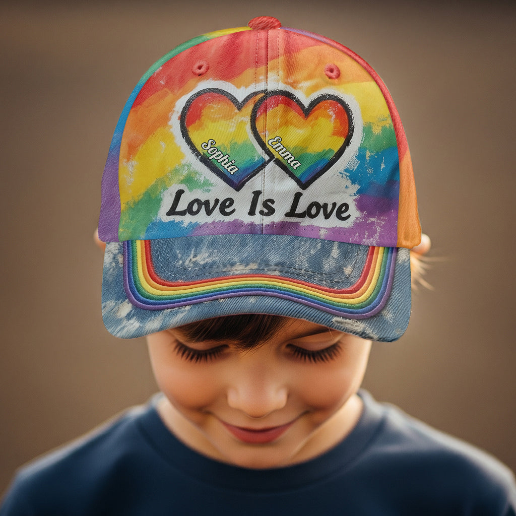 Love Is Love - Personalized LGBT Support Classic Cap