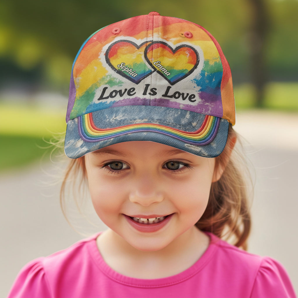 Love Is Love - Personalized LGBT Support Classic Cap