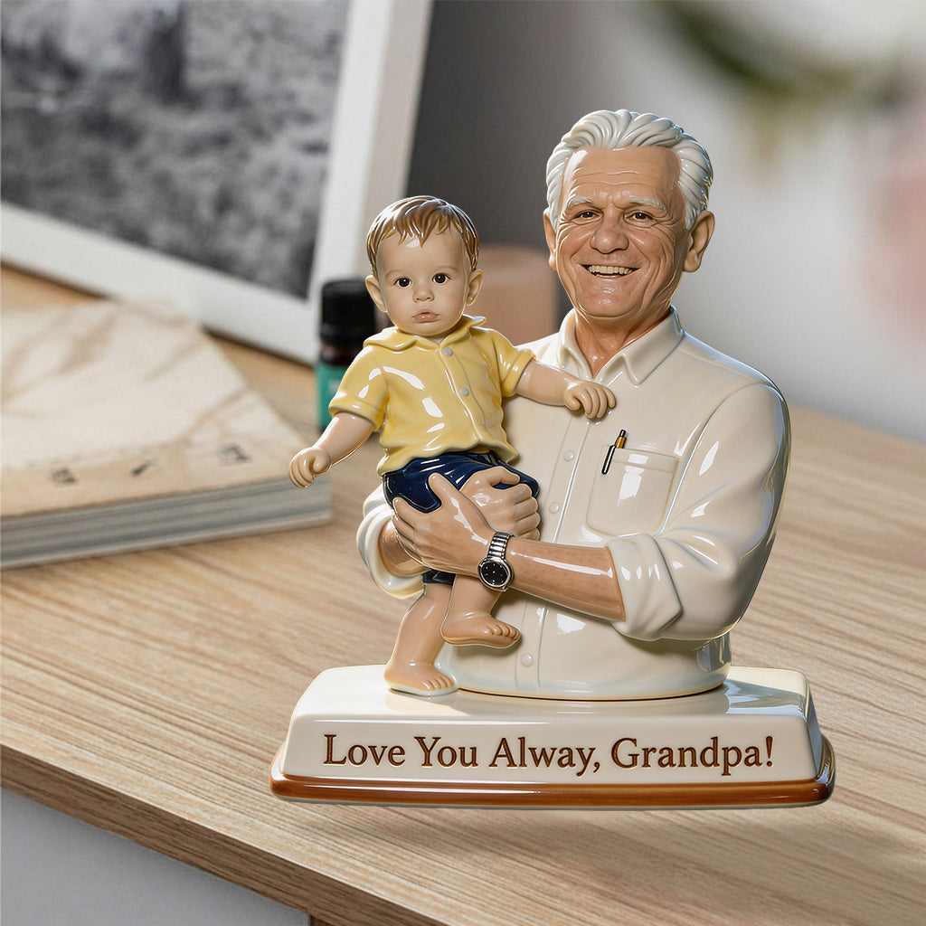 Love You Always - Personalized Grandpa Premium 3D Figurine