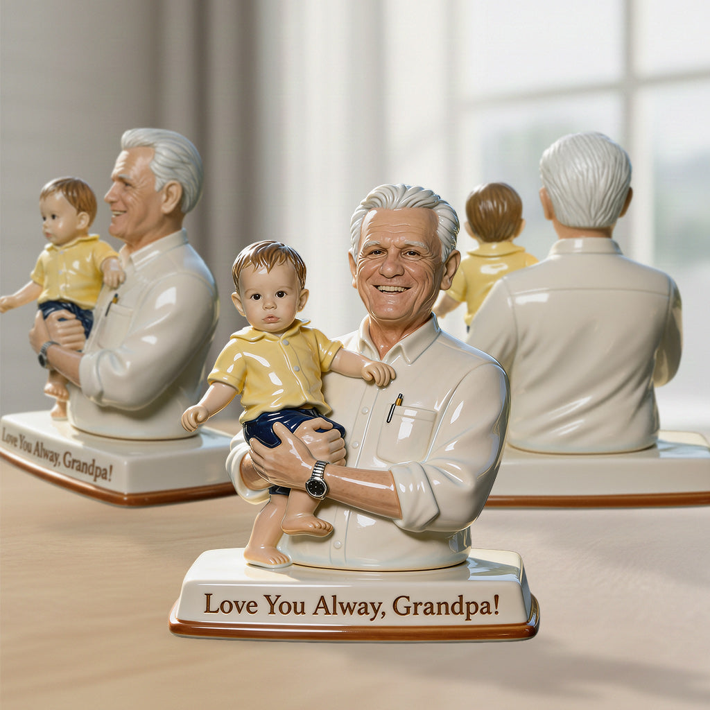 Love You Always - Personalized Grandpa Premium 3D Figurine