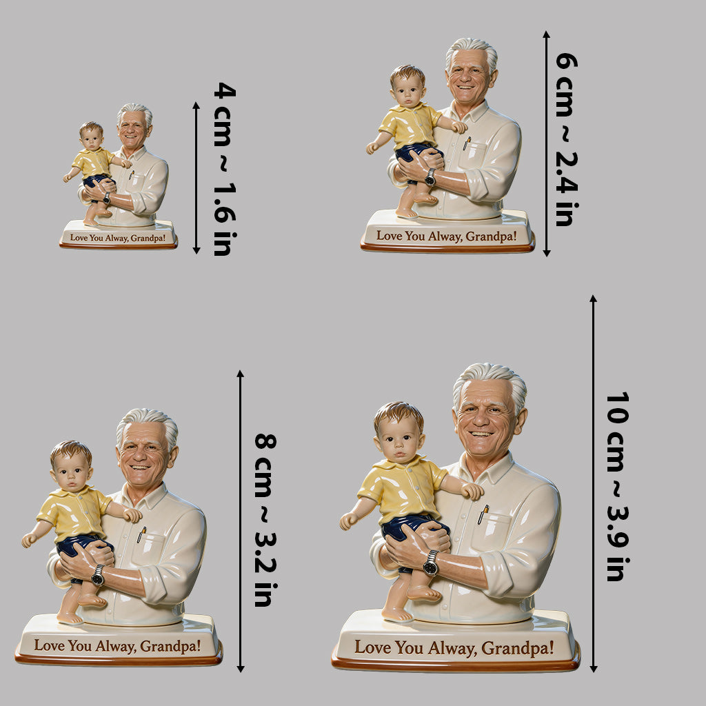 Love You Always - Personalized Grandpa Premium 3D Figurine