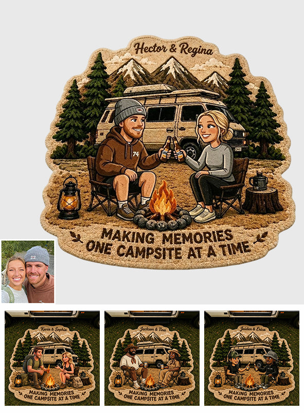 Making Memories One Campsite At A Time - Personalized Camping Non-Slip Tufted Rug
