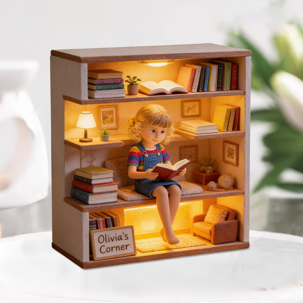 Love Reading - Personalized Book Acrylic LED Night Light