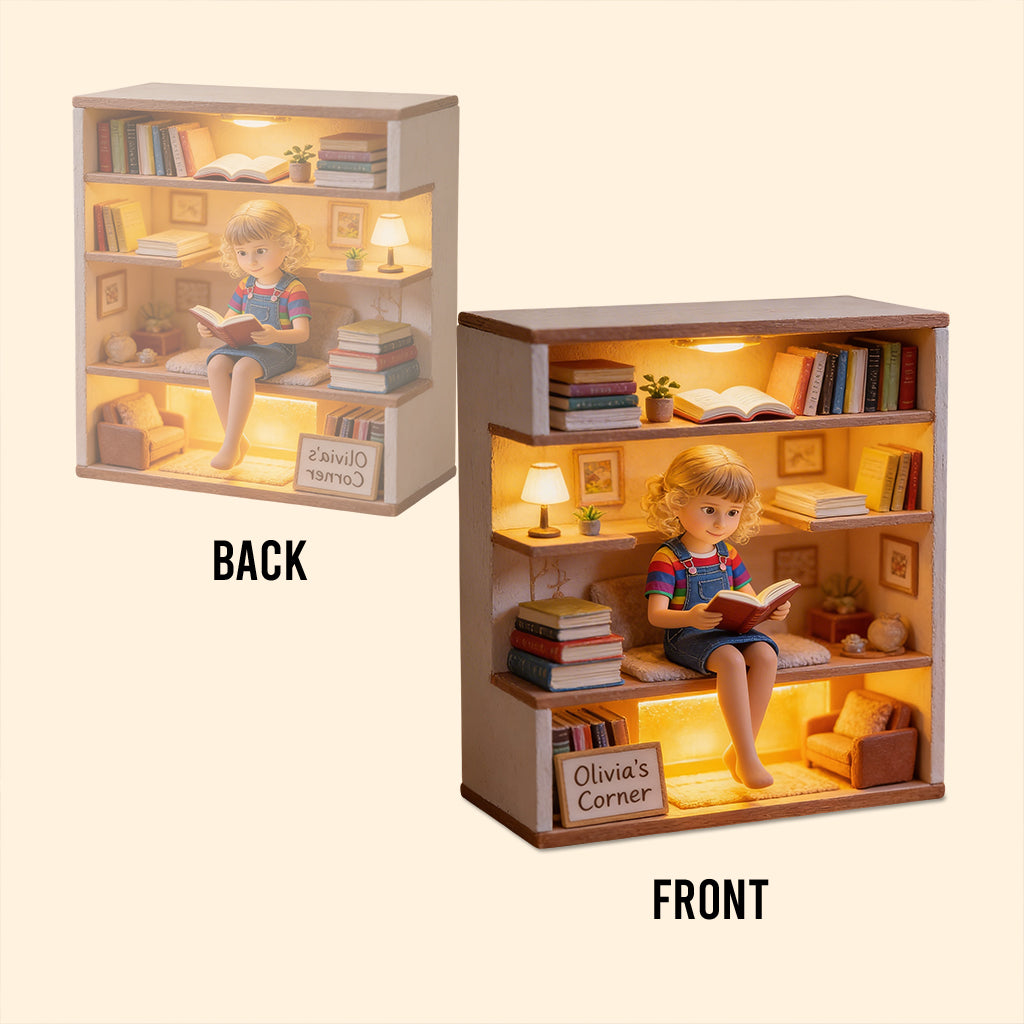 Love Reading - Personalized Book Acrylic LED Night Light