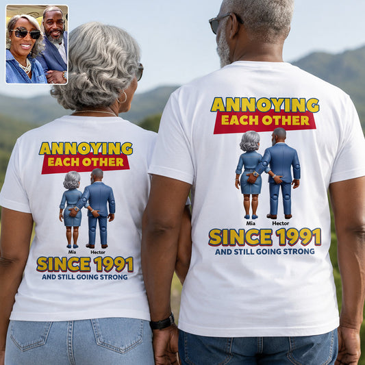 Annoying Each Other - Personalized Couple T-shirt And Hoodie