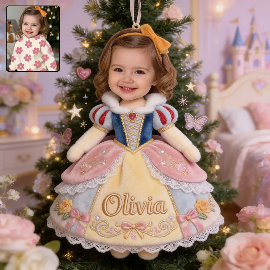 Custom Any Princess - Personalized Kid Plush Ornament