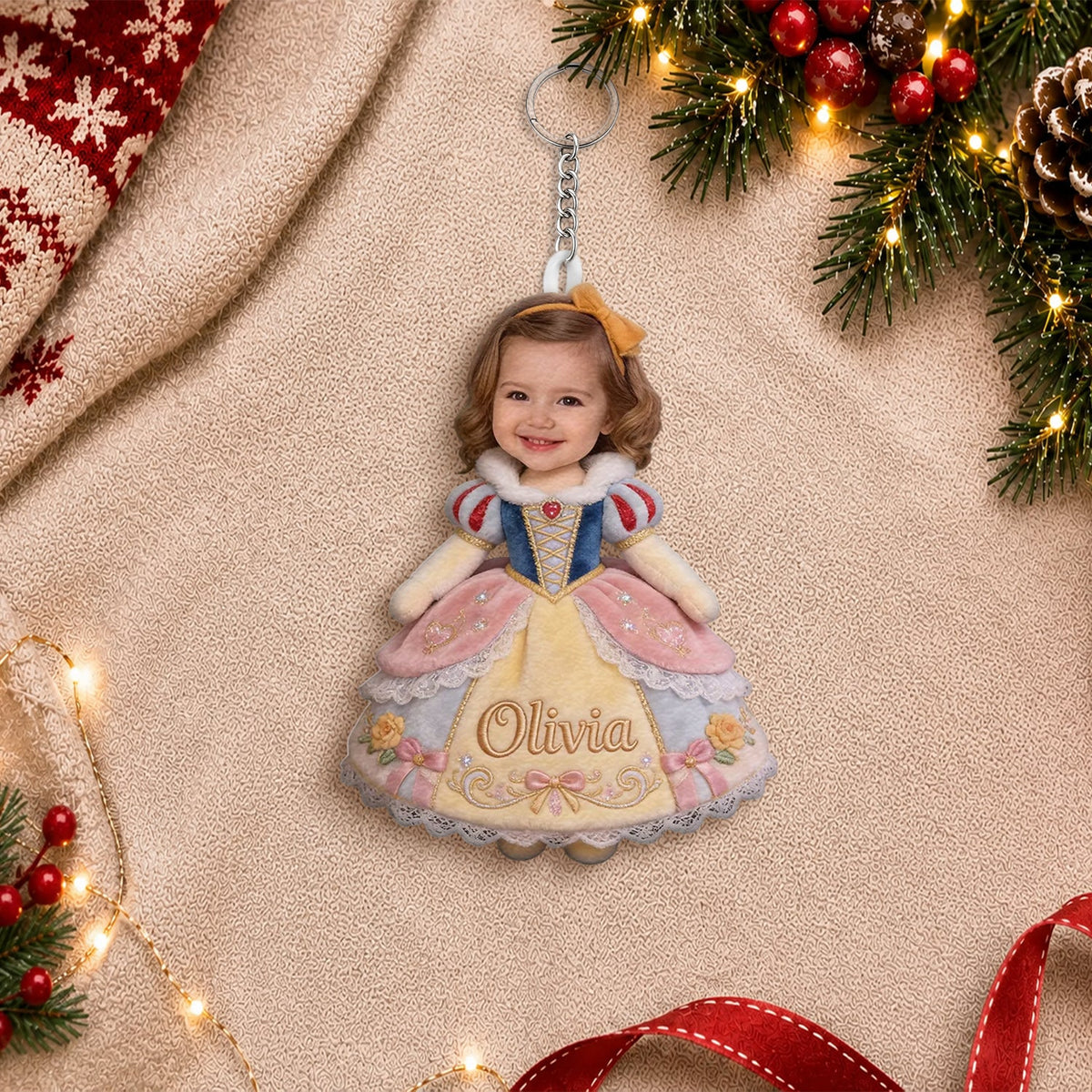 Custom Any Princess - Personalized Kid Plush Ornament
