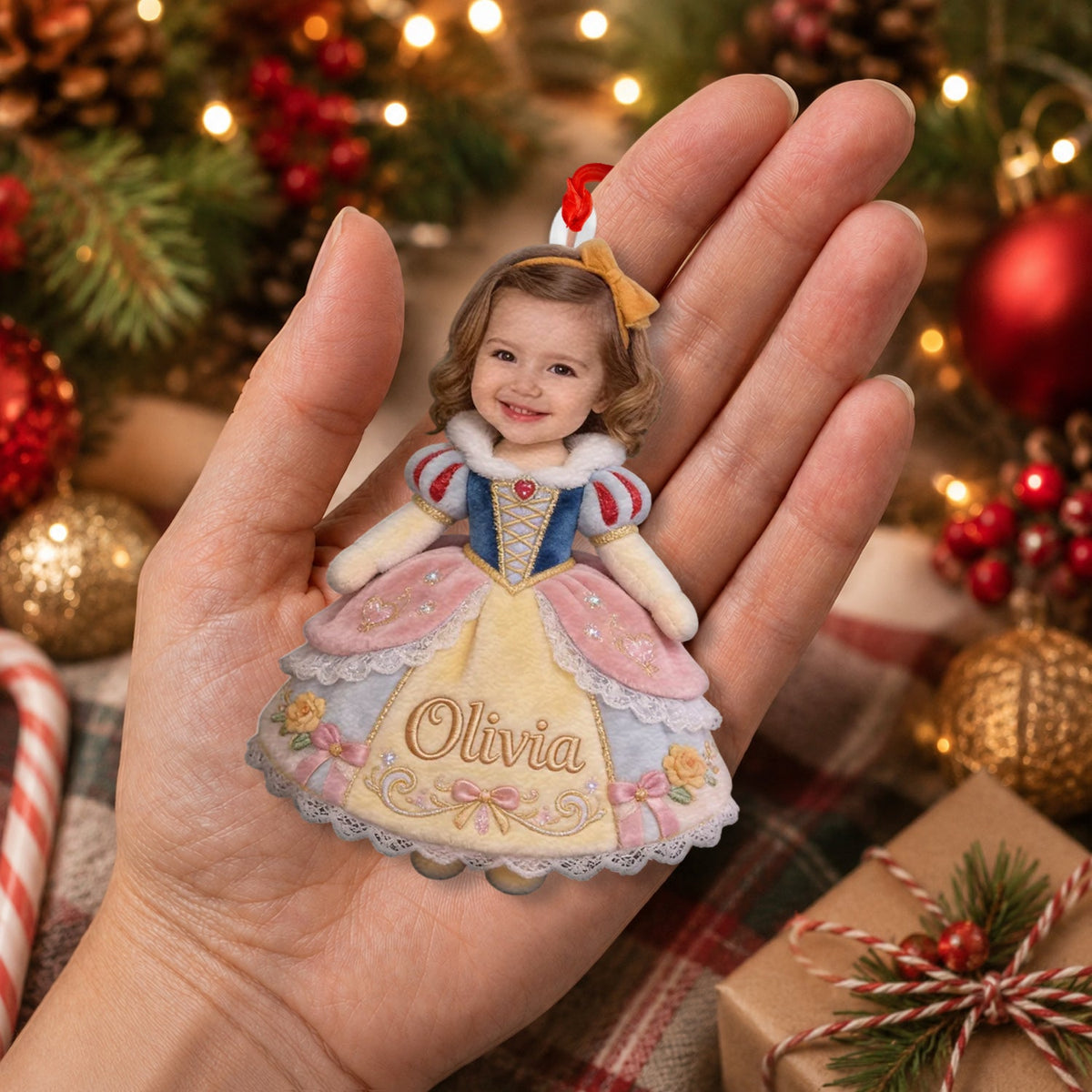 Custom Any Princess - Personalized Kid Plush Ornament