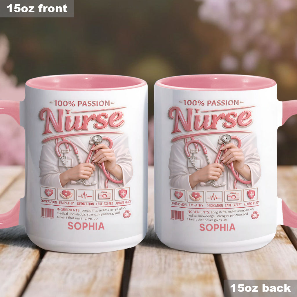 Nurse Portfolio - Personalized Nurse Accent Mug
