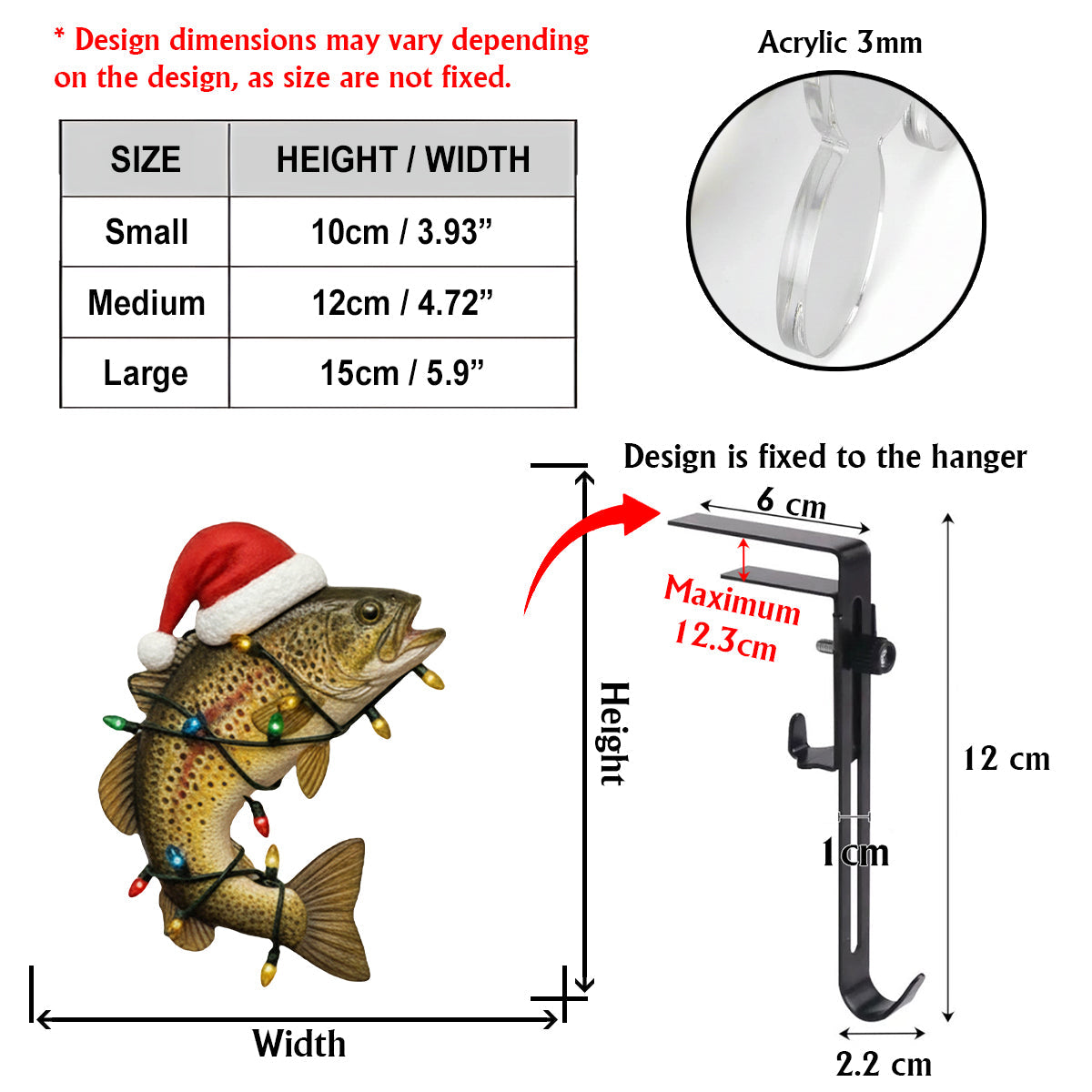 Love Fishing - Personalized Fishing Shaped Christmas Stocking