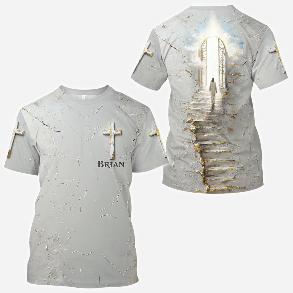 Stairway To Heaven - Personalized Christian All Over Shirt