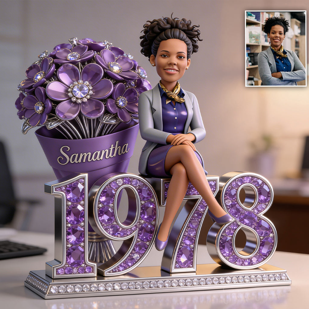 Luxury Gifts For Her - Personalized Birthday Custom Shaped Acrylic Plaque