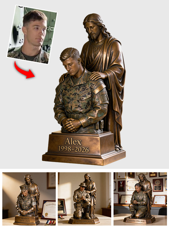 One Nation Under God - Personalized Veteran Custom Shaped Acrylic Plaque