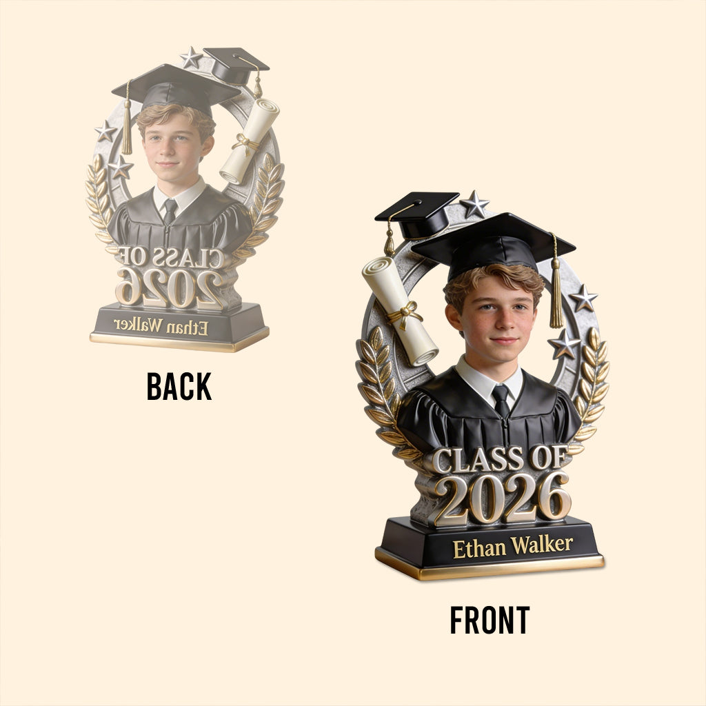 Proud Graduation Trophy - Personalized Graduation Custom Shaped Acrylic Plaque