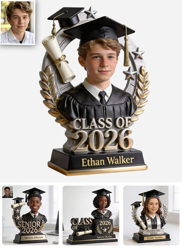 Proud Graduation Trophy - Personalized Graduation Custom Shaped Acrylic Plaque