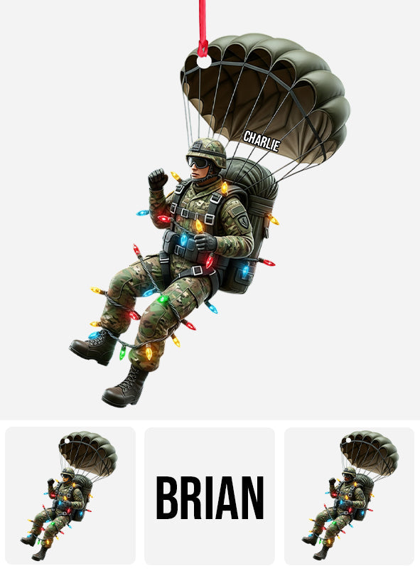 Military Parachutist - Personalized Veteran Ornament