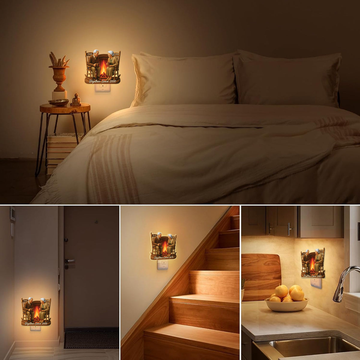 Together Since - Personalized Couple Acrylic Plug-In Night Light