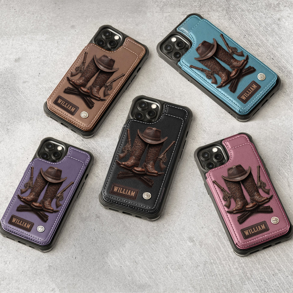 Western Spirit - Personalized Western Outfit Wallet Phone Case