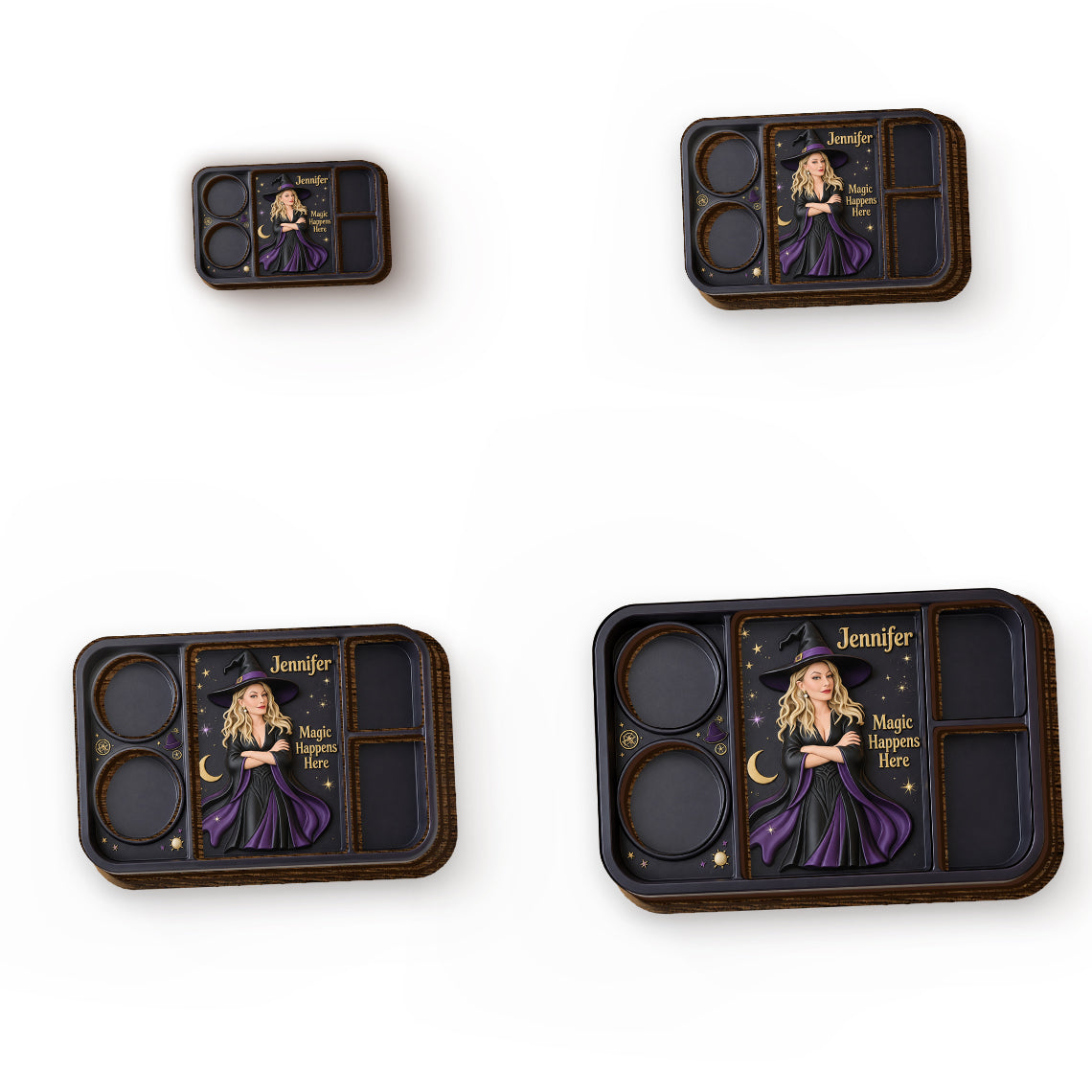 Witching Hour - Personalized Witch Wood Tray
