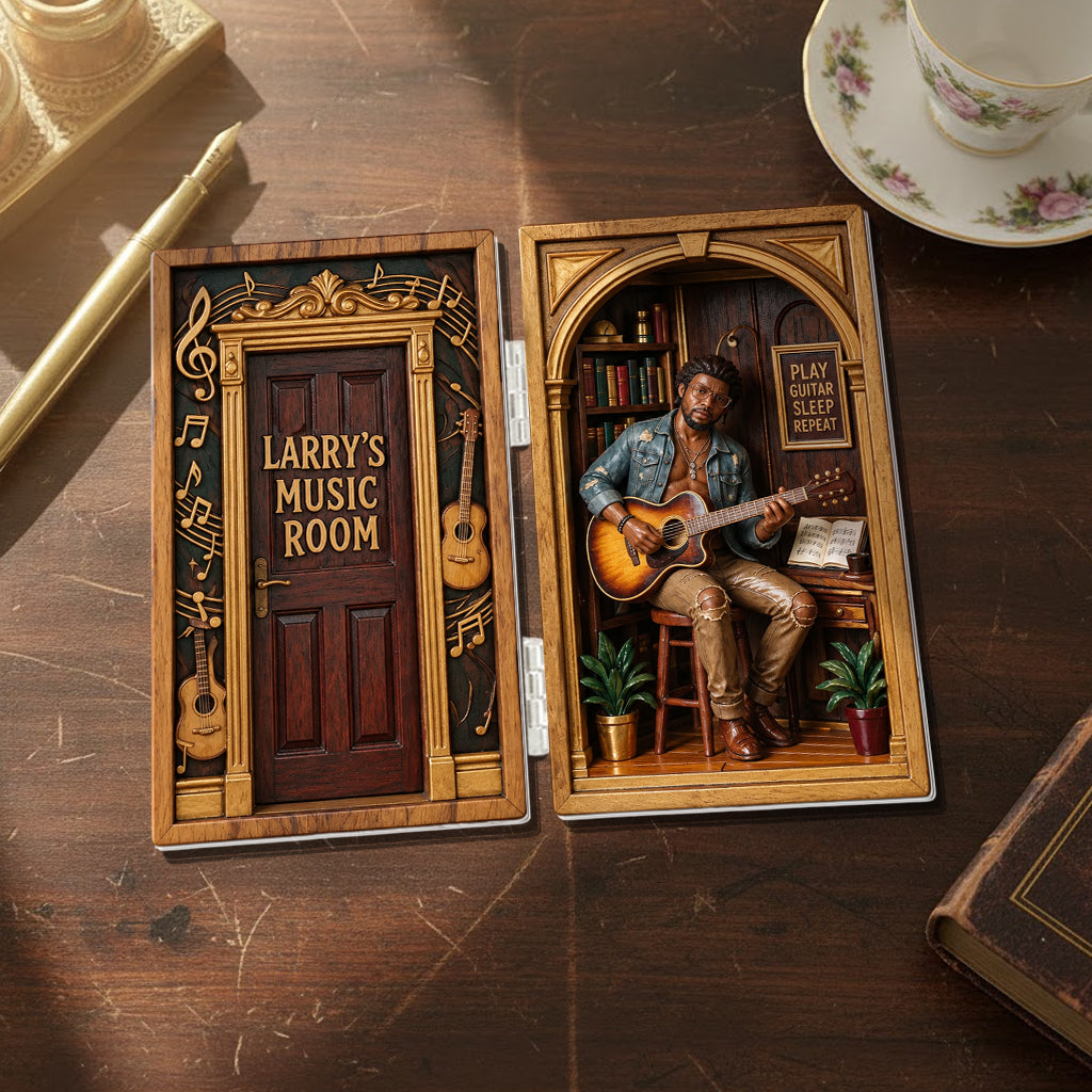 My Music Room - Personalized Guitar Acrylic Diptych