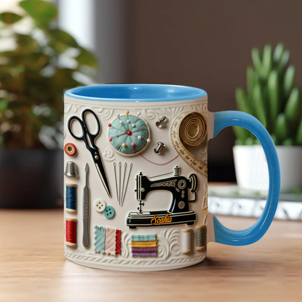 Love Sewing - Personalized Sewing Accent Mug