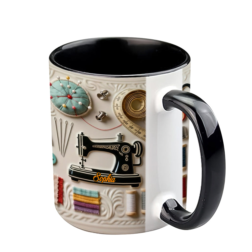 Love Sewing - Personalized Sewing Accent Mug