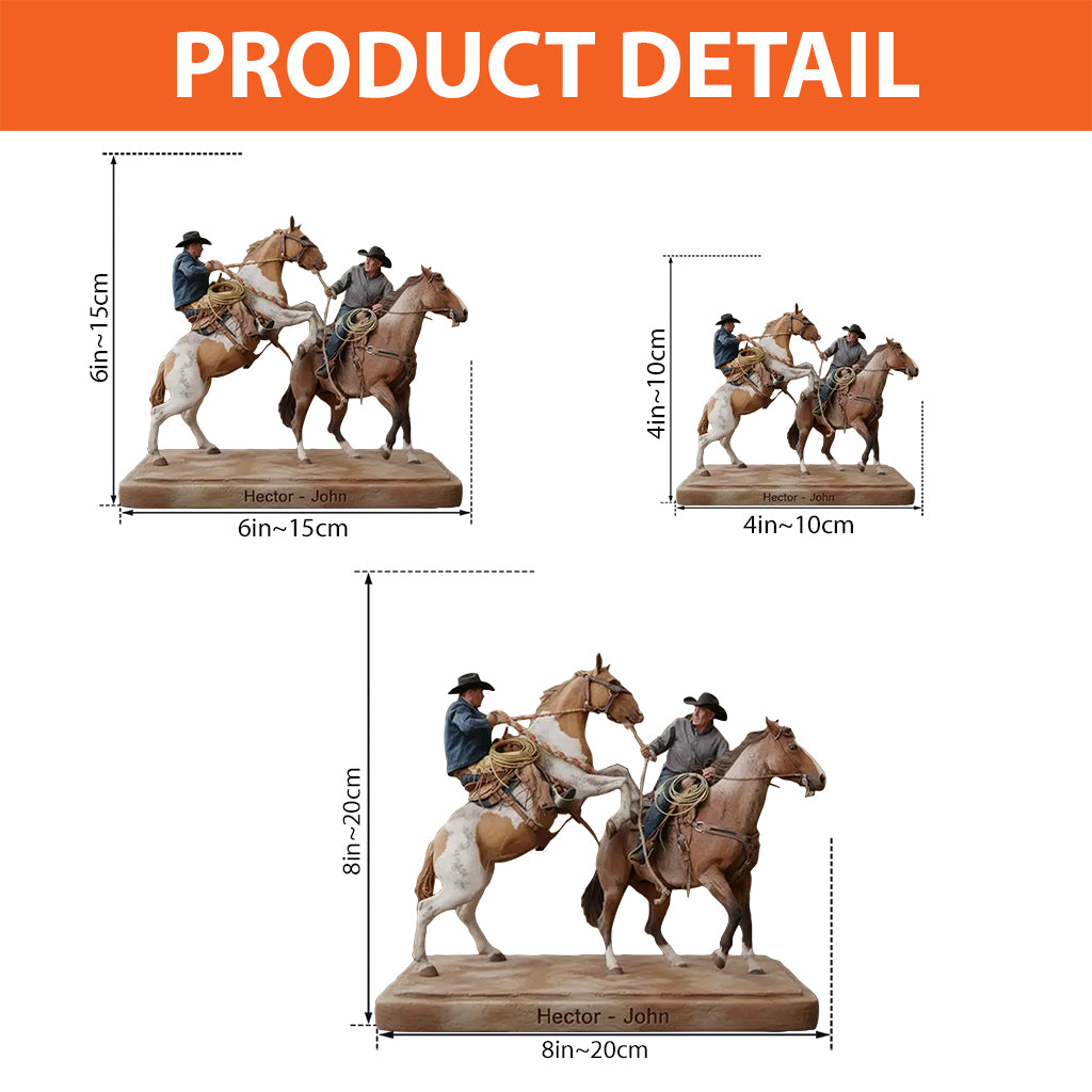 Strong Cowboys - Personalized Western Outfit Custom Shaped Acrylic Plaque