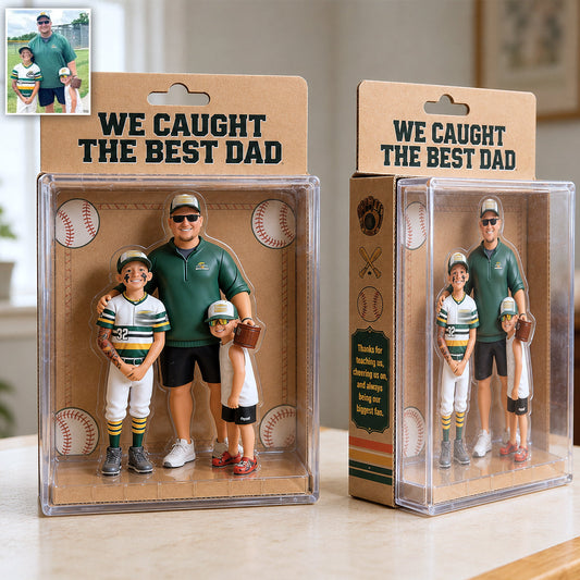 We Caught The Best Dad - Personalized Father Acrylic Display Box