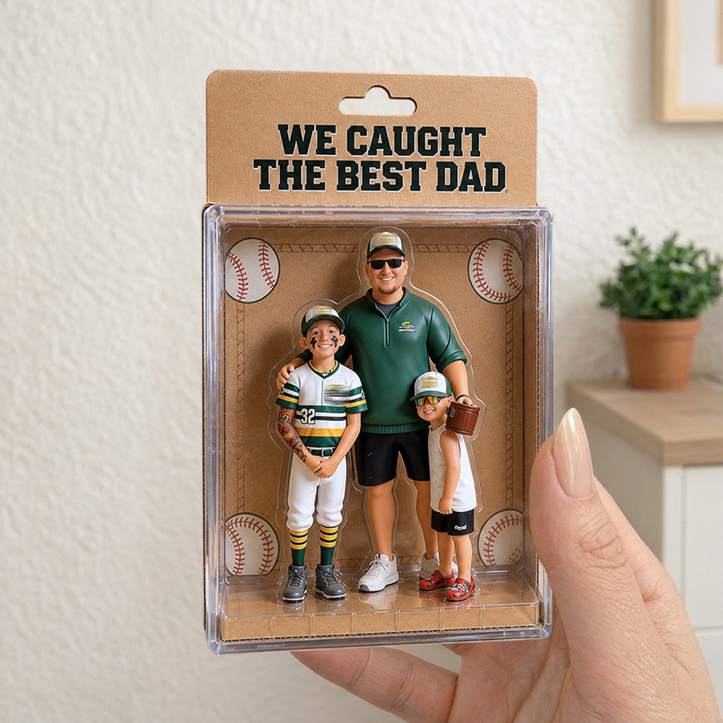 We Caught The Best Dad - Personalized Father Acrylic Display Box
