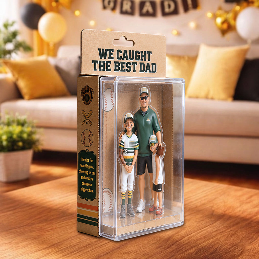 We Caught The Best Dad - Personalized Father Acrylic Display Box