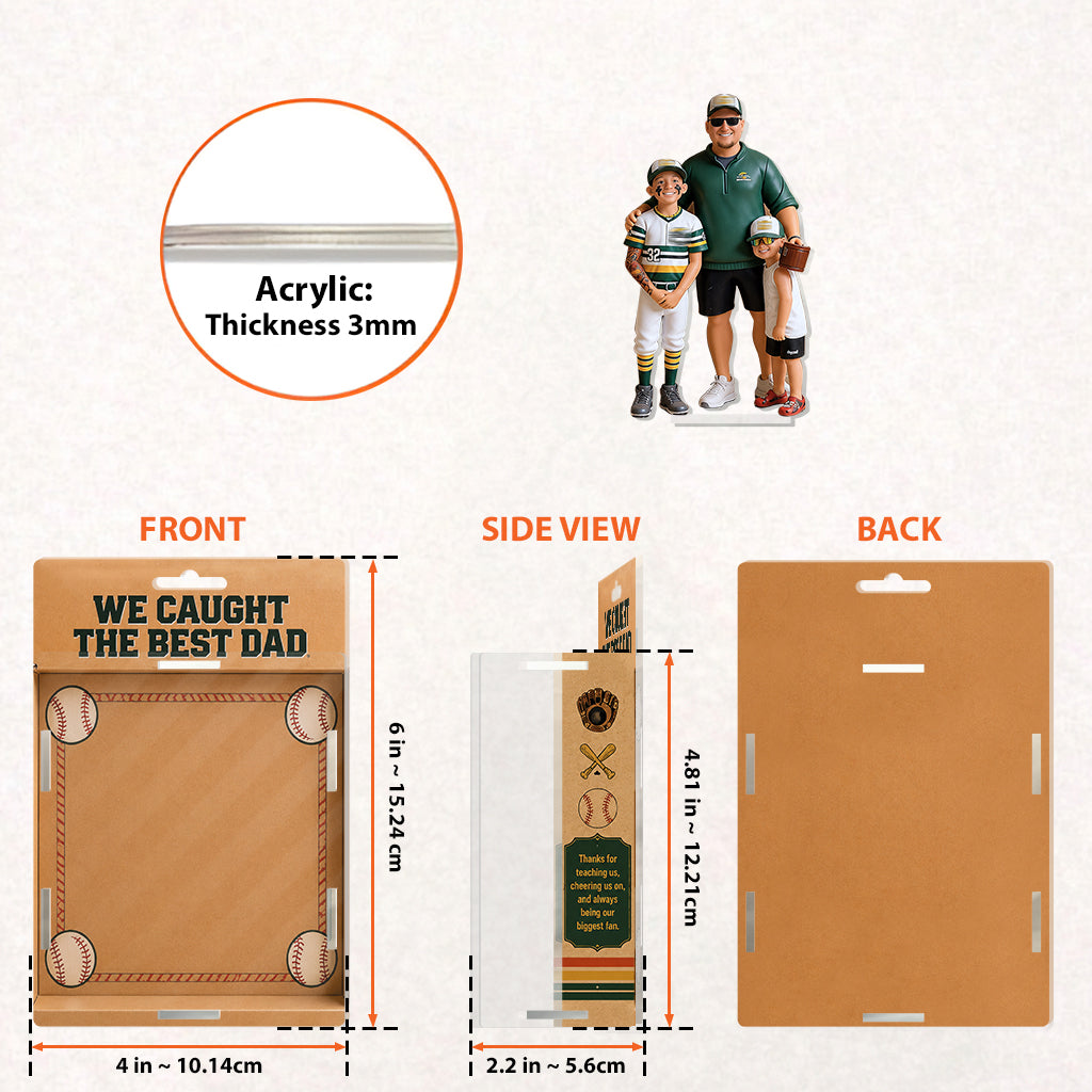 We Caught The Best Dad - Personalized Father Acrylic Display Box