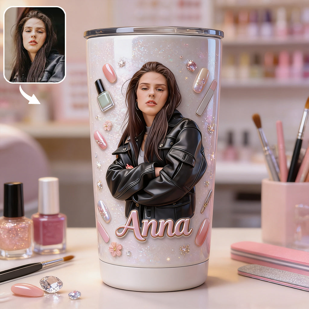 Love Nails Design, Gift for Women - Personalized Nail Salon Tumbler