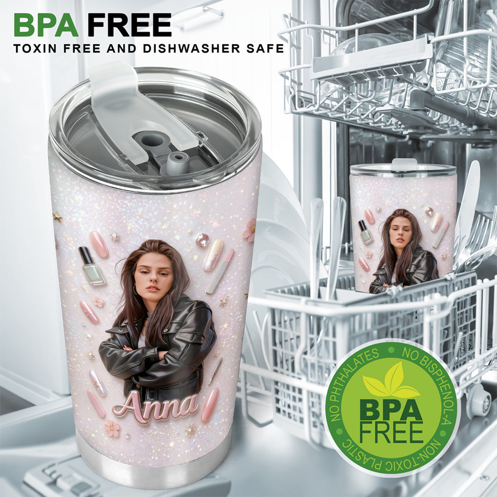 Love Nails Design, Gift for Women - Personalized Nail Salon Tumbler