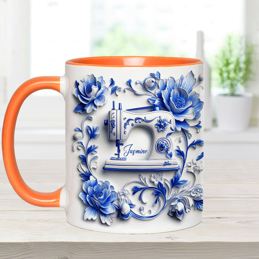 Love Sewing - Personalized Sewing Accent Mug