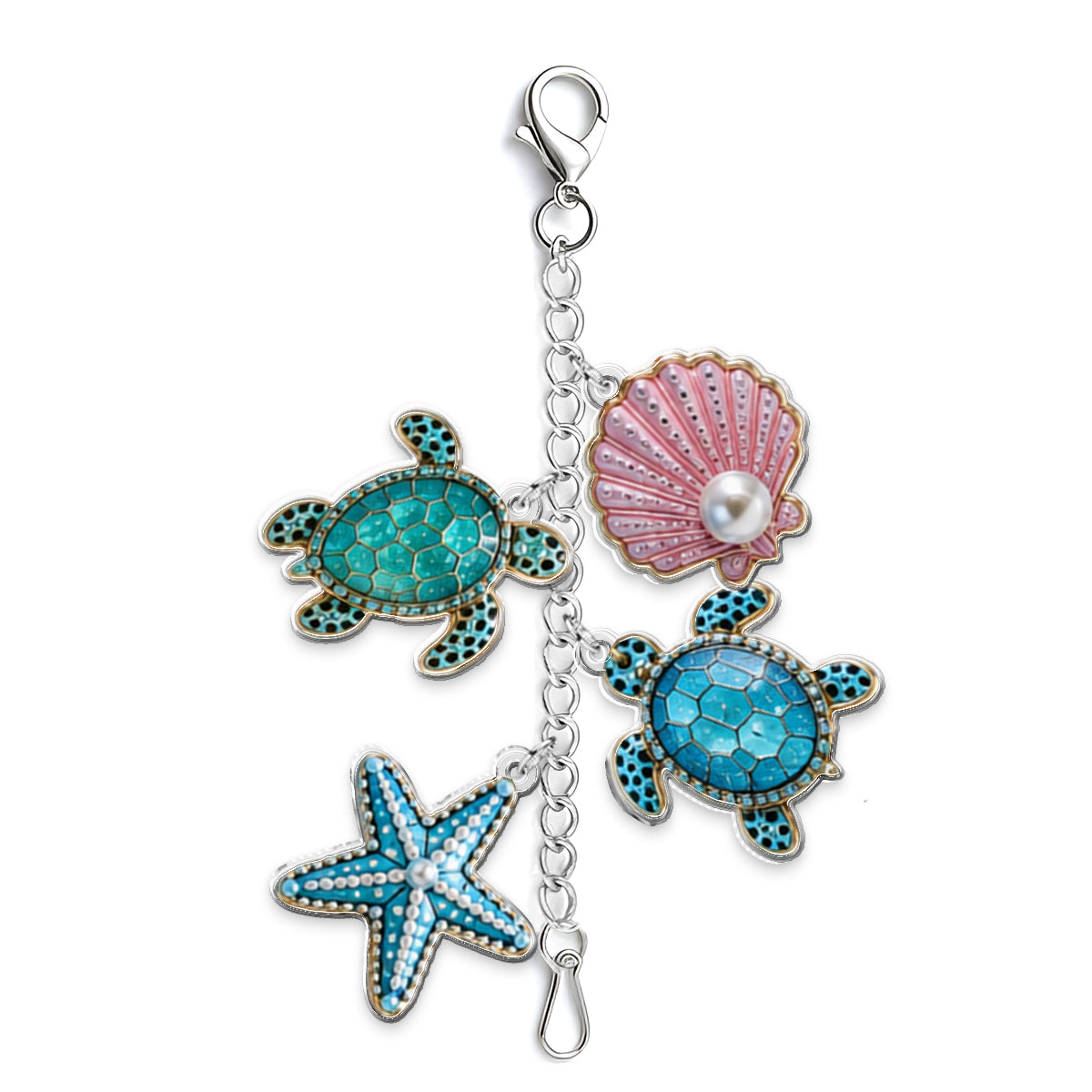 Love Turtle - Personalized Turtle Handle Tumbler With Charms