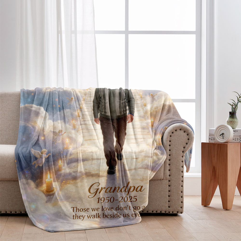 They Walk Beside Us Everyday - Personalized Memorial Blanket