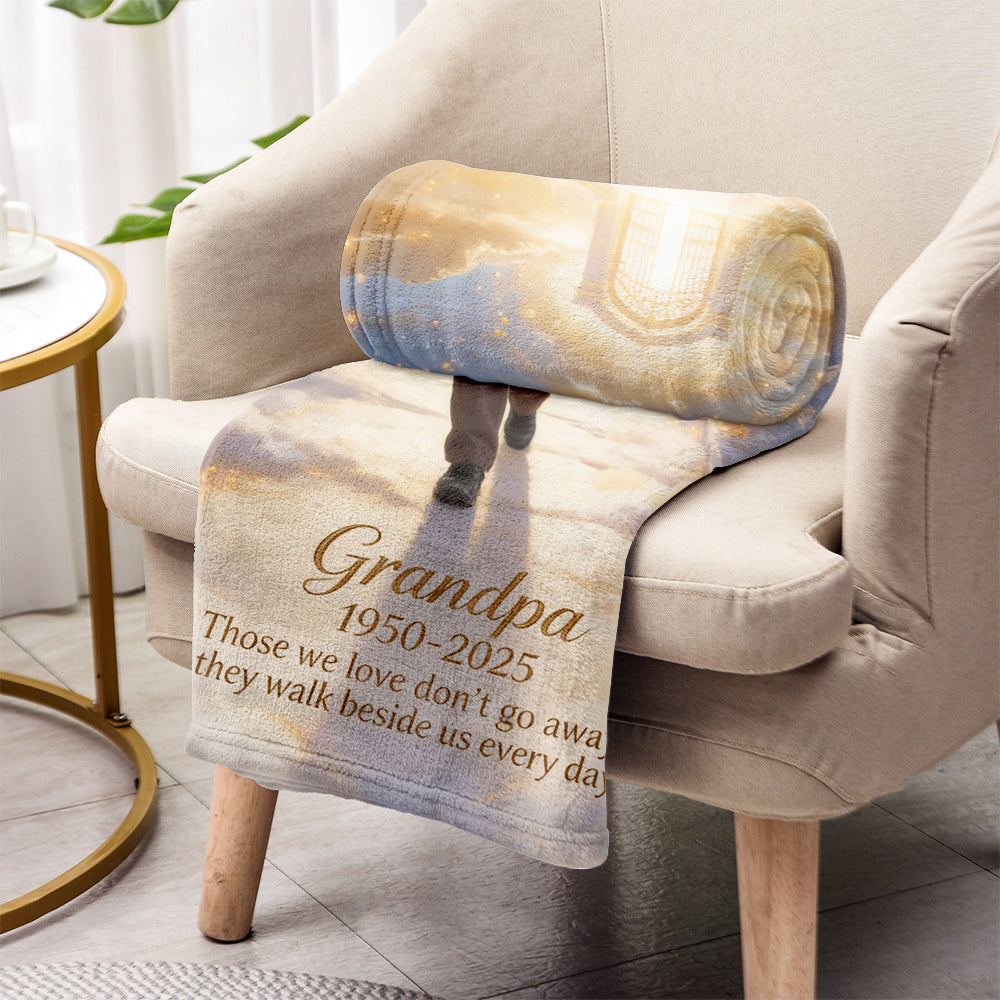 They Walk Beside Us Everyday - Personalized Memorial Blanket