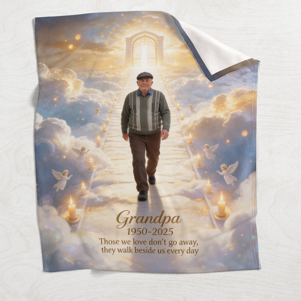 They Walk Beside Us Everyday - Personalized Memorial Blanket