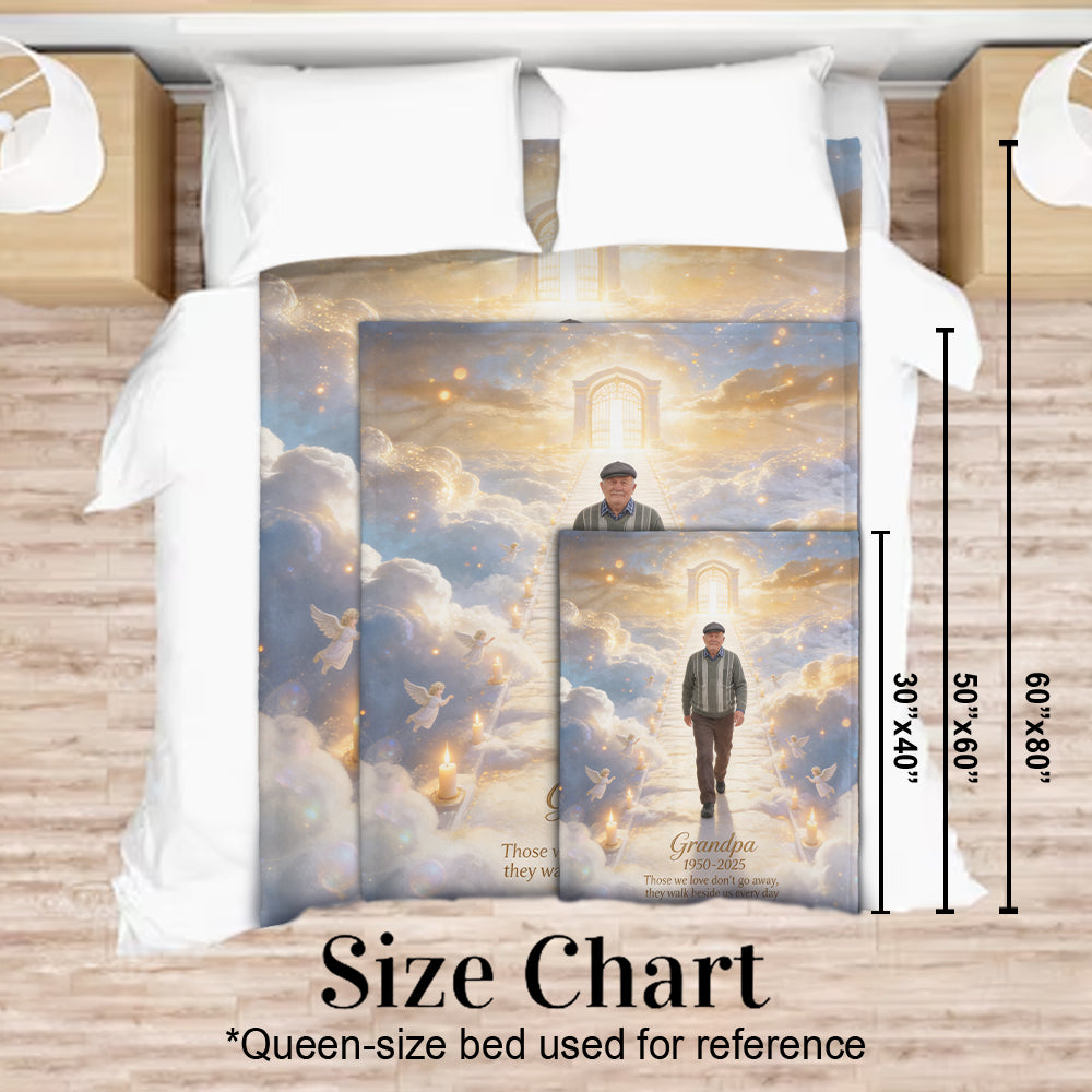 They Walk Beside Us Everyday - Personalized Memorial Blanket