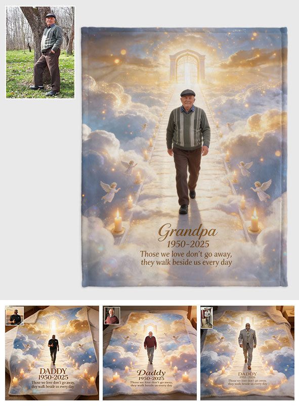 They Walk Beside Us Everyday - Personalized Memorial Blanket