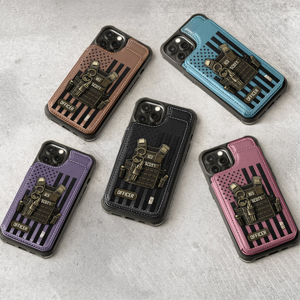 Proud Police - Personalized Police Officer Wallet Phone Case
