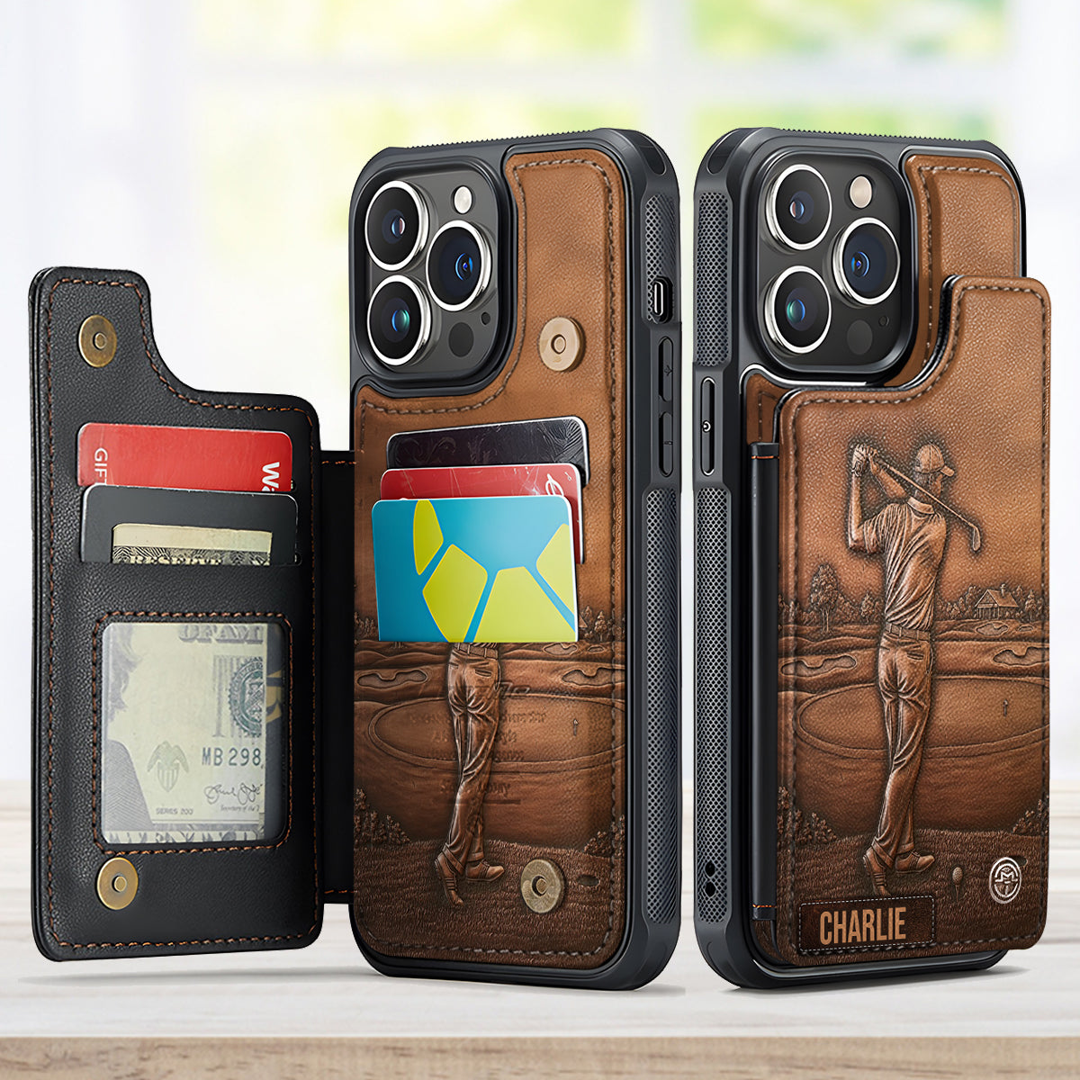 The Best Golfer - Personalized Golf Fully Printed Wallet Phone Case