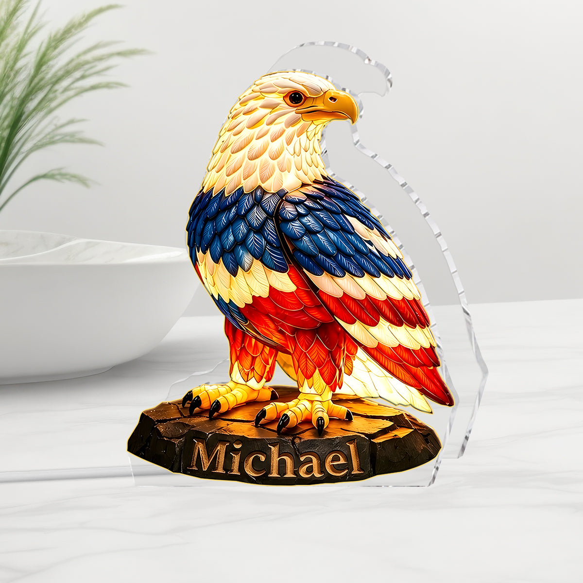USA 250th Anniversary - Personalized Patriot Acrylic LED Night Light