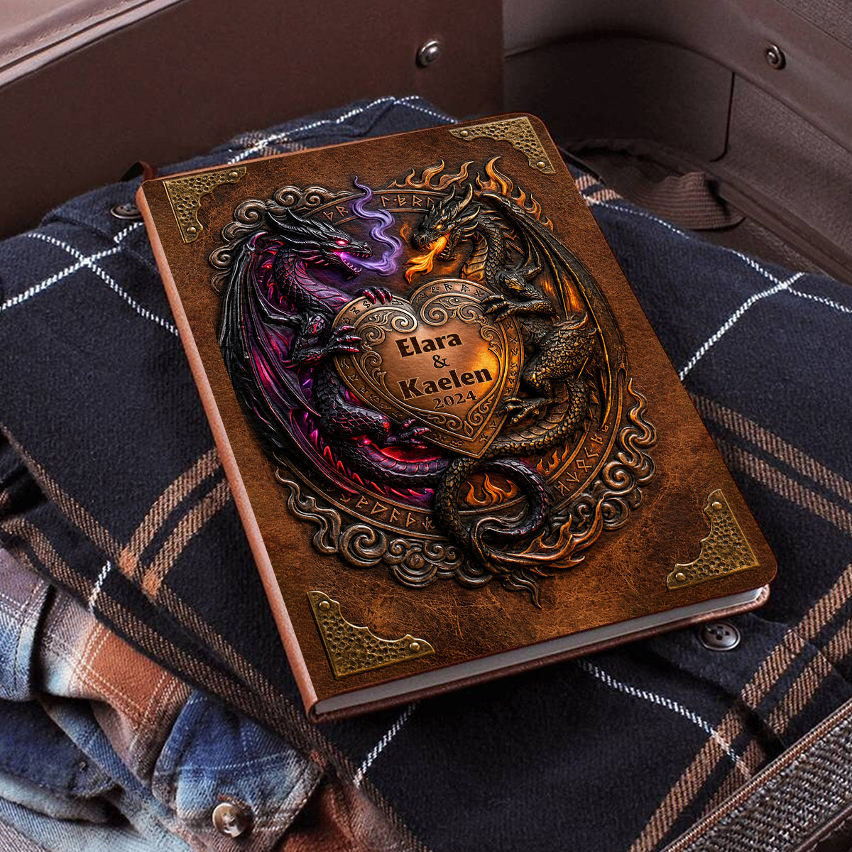 You & Me We Got This - Personalized Dragon Leather Journal