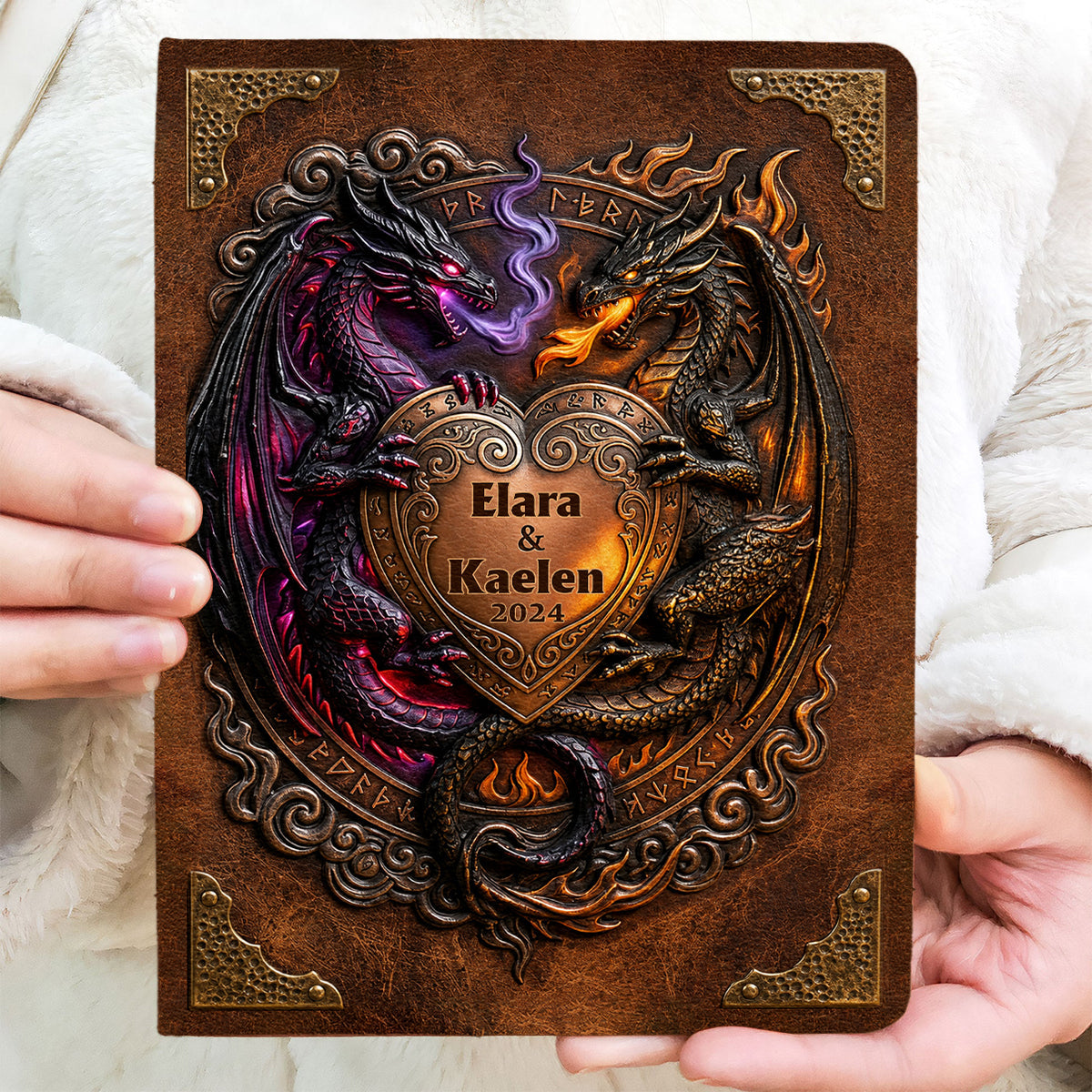 You & Me We Got This - Personalized Dragon Leather Journal