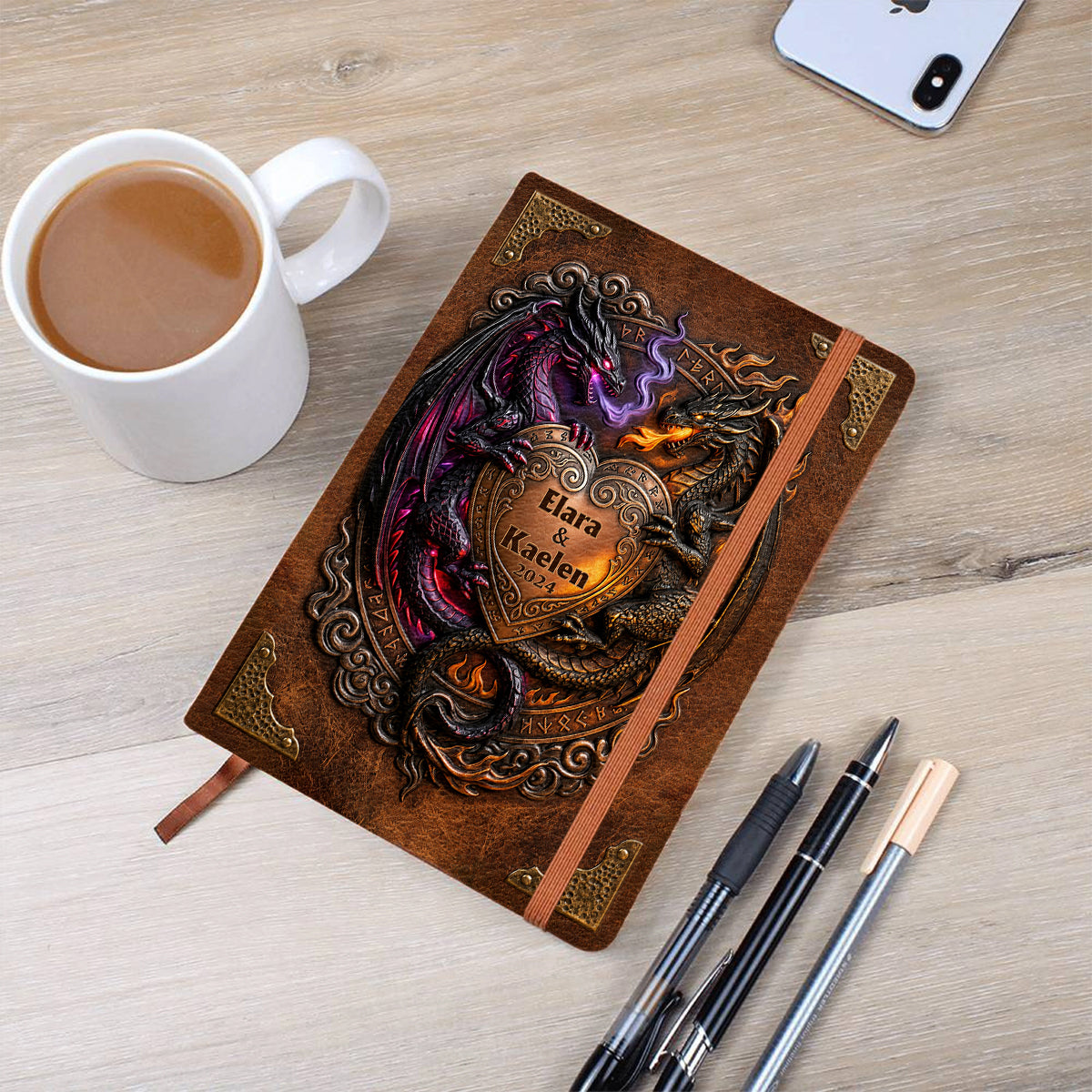 You & Me We Got This - Personalized Dragon Leather Journal