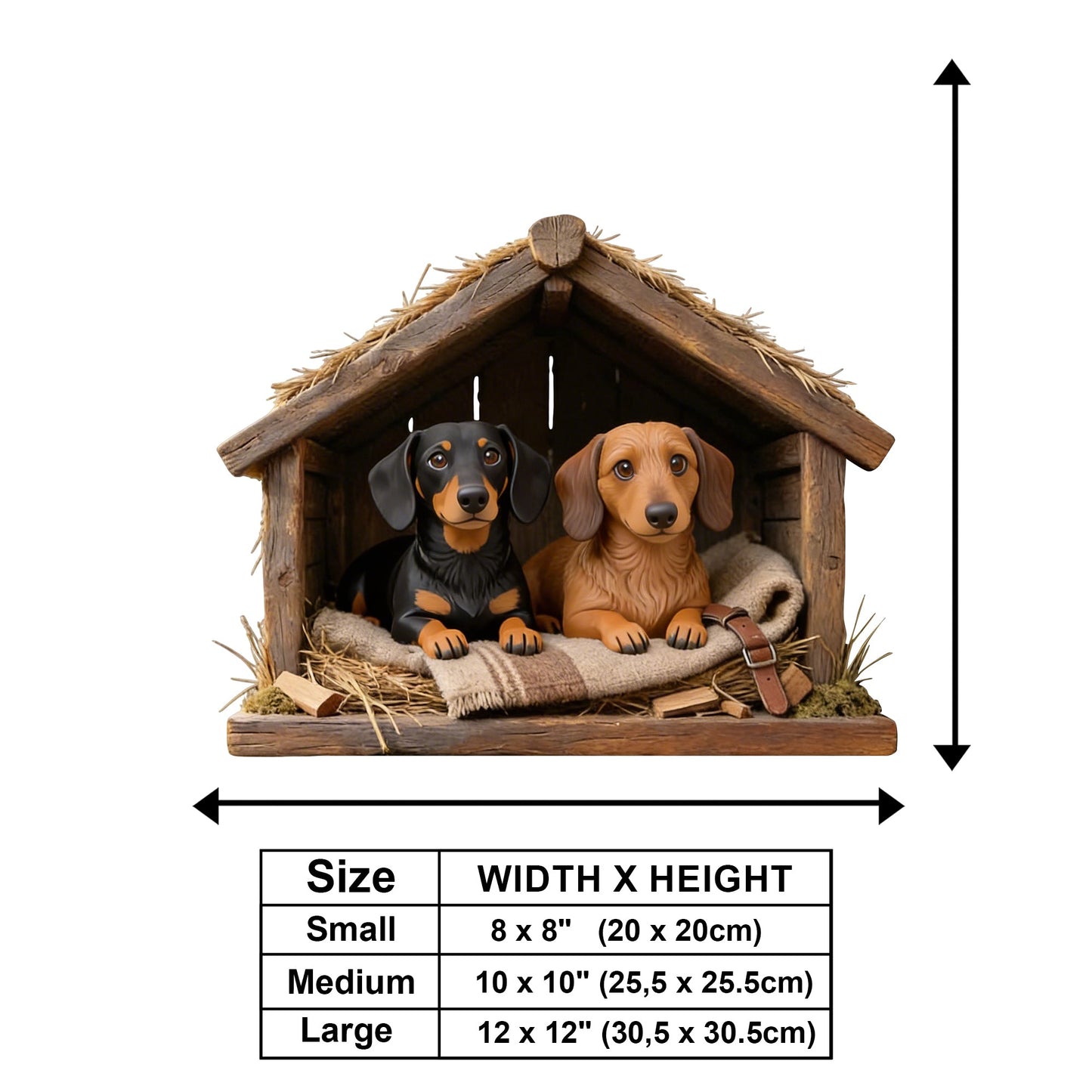 The Pet's House, Human Just Live Here - Personalized Dog Wooden Wall Mount Sign