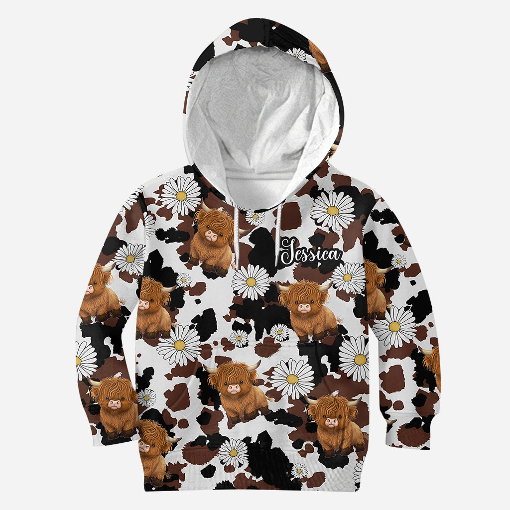 Love Highland Cow - Personalized Highland Cow All Over Shirt