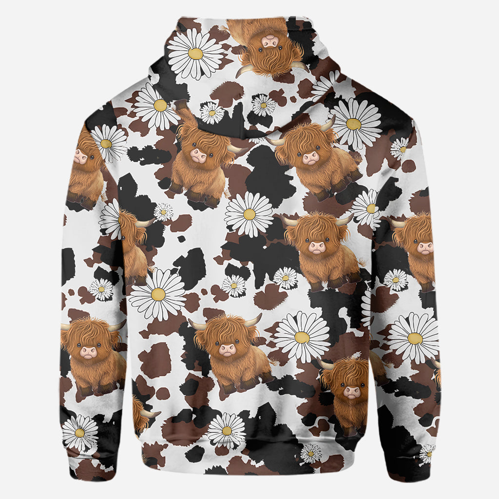 Love Highland Cow - Personalized Highland Cow All Over Shirt